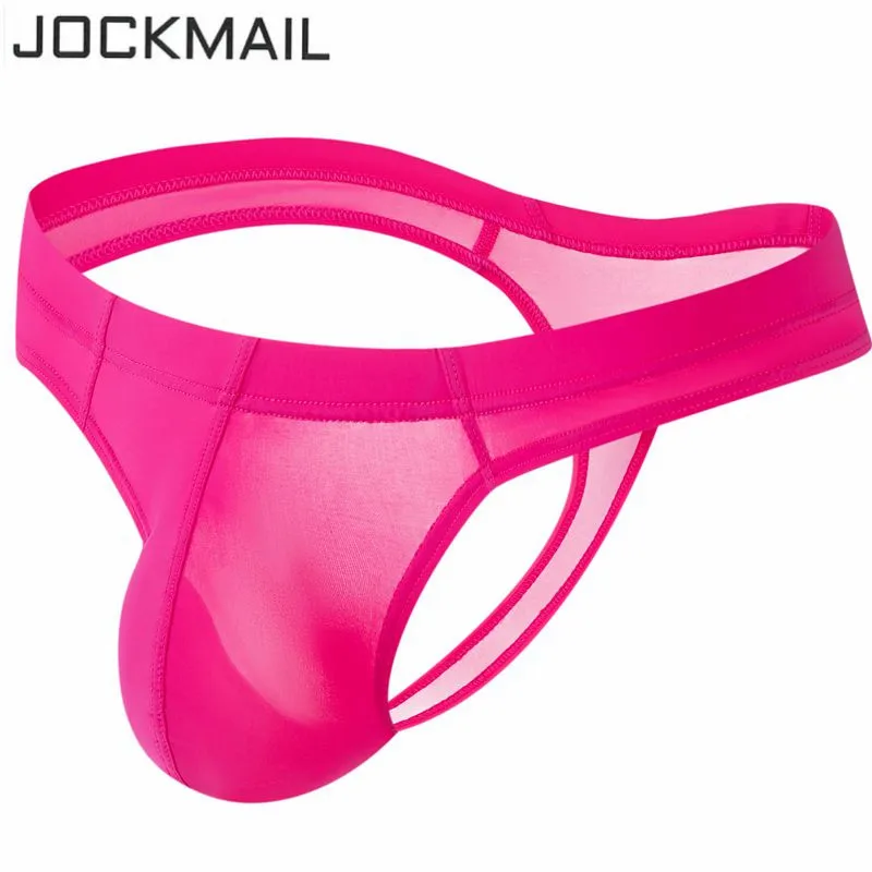 JOCKMAIL men\'s transparent underwear sexy bikini men thongs g strings tanga hombre slip jocks gay underwear jockstrap