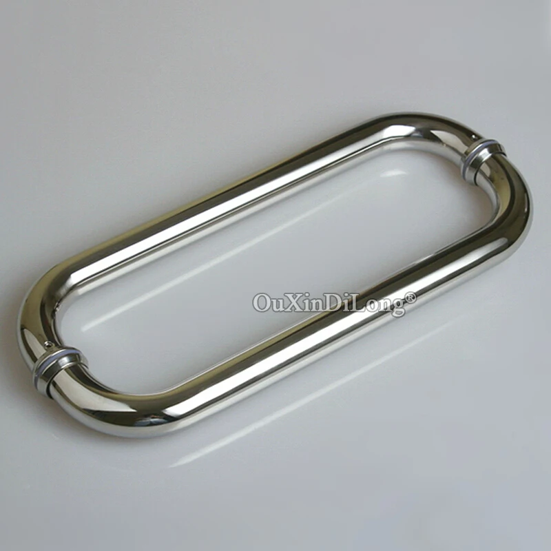 

Durable Gold Stainless Steel Frameless Shower Glass Door Handles O Shape Bathroom Door Push/ Pull Handles