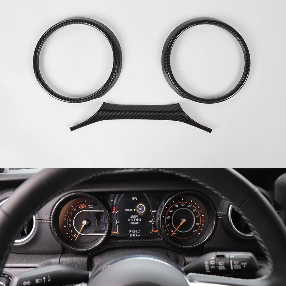 

For Jeep Wrangler JL JT Gladiator 2018+ Car Dashboard Instrument Decoration Ring Trim Styling Interior Auto Molding Accessories