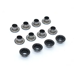 Black Eyelet Grommets 5mm Eyelet Metal Grommet Rivets Purse Accessories for Sewing Shoes Bag Making Hardware Canvas Craft