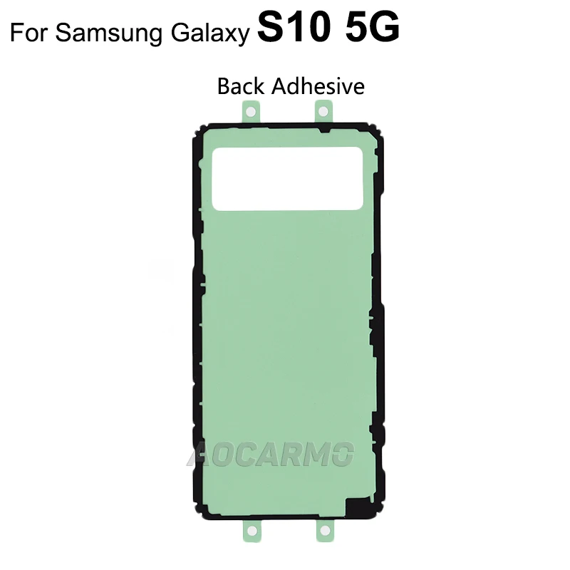 Aocarmo For Samsung Galaxy S10 5G Full Set Adhesive LCD Screen Tape Back Cover Sticker Glue Replacement