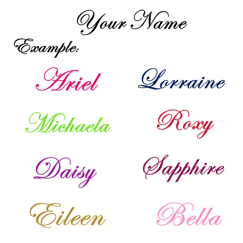 Personalized name vinyl decal wall sticker car/door boys girls childrens nursery Home Decor custom 11.4\