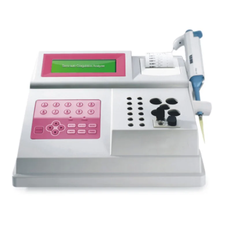 vet medical coagulation analyzer semi-auto check animals Bovine Porcine pet blood test