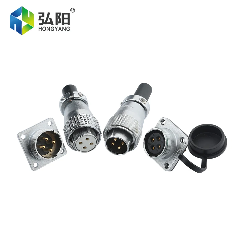 Conector de tomada de aviação de eixo, tomada de 4 pinos, fresadora cnc, adaptador de cabo de tomada de aviação, acessórios diy