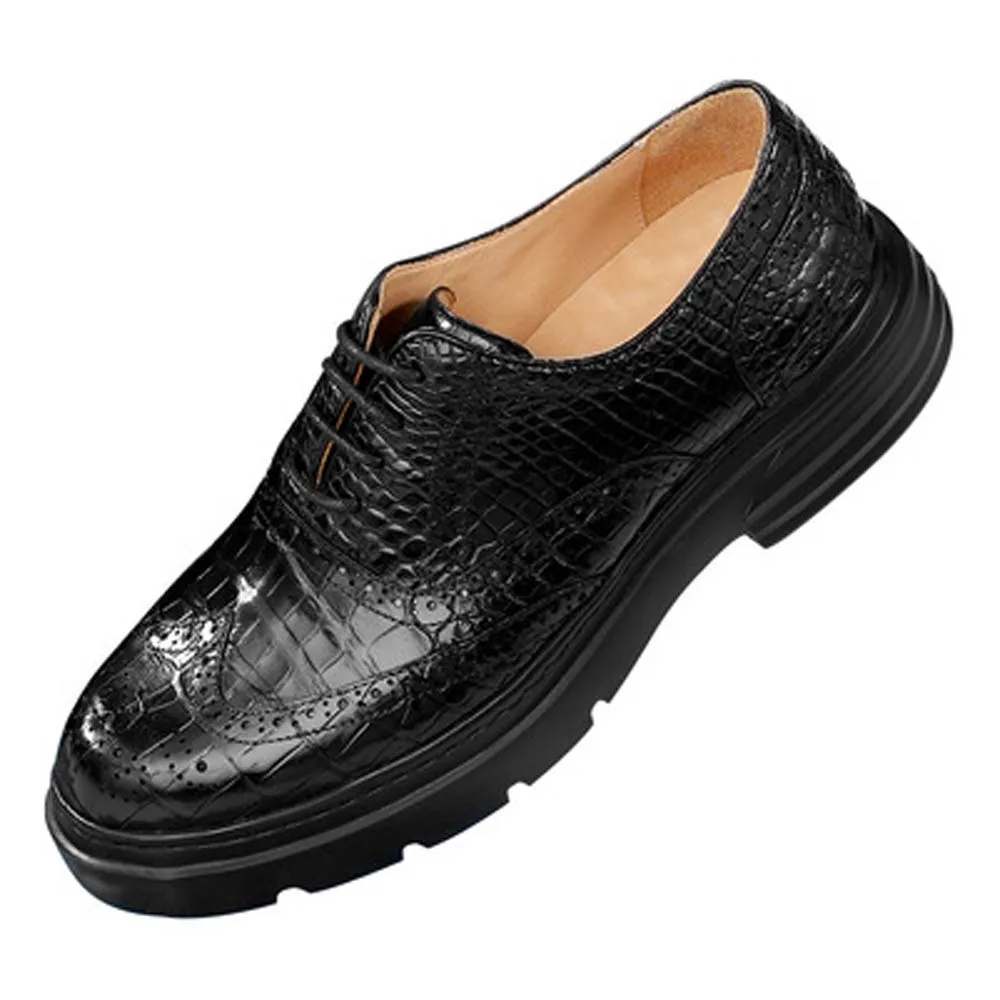 xipijiang crocodile  shoes  business  Casual shoes  Men  Leather shoes  British  breathable  wear-resisting  men crocodile shoes