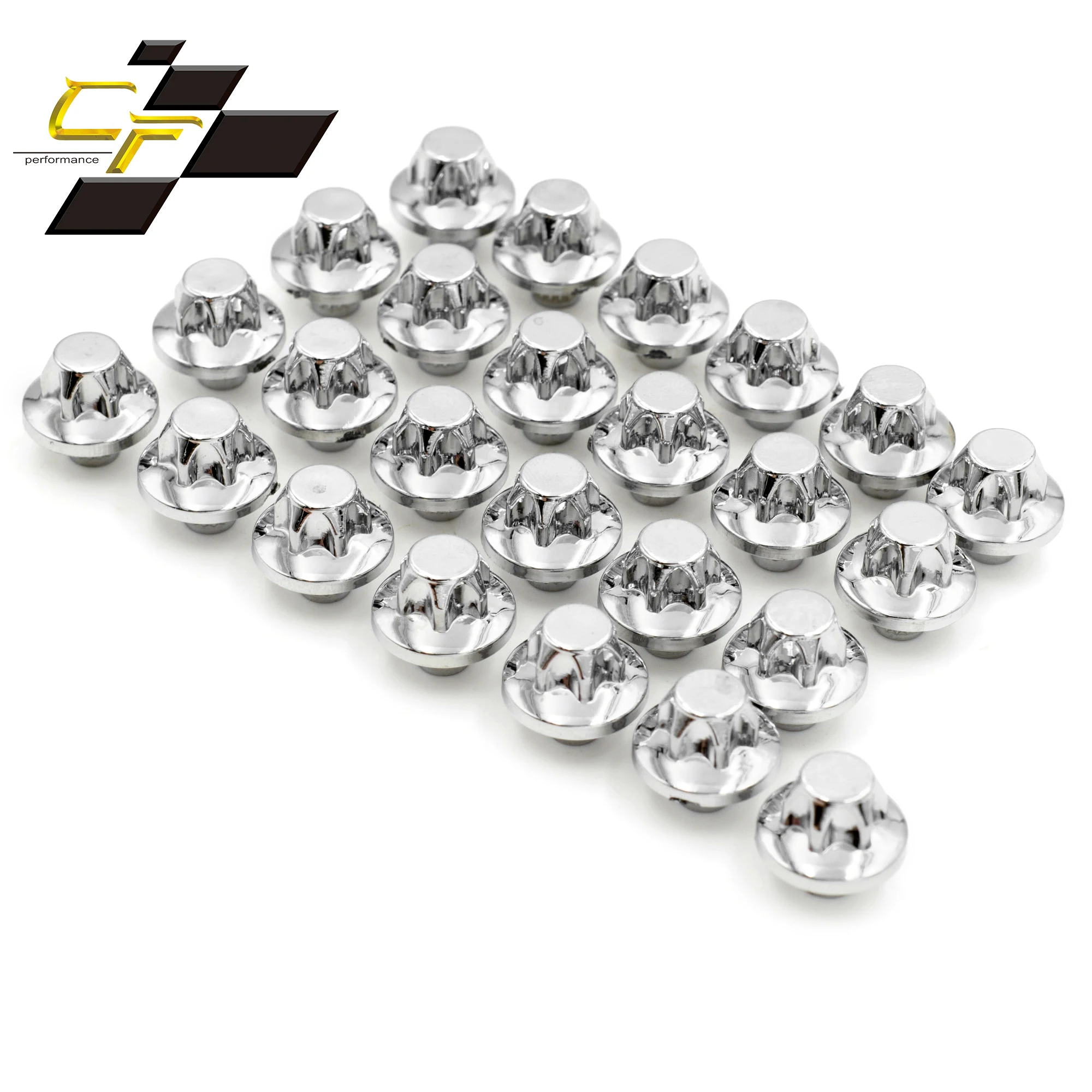 

100PCS Wheel Rivets Nuts Screws For 14mm Car Rim Lip Decoration Replacement Bolt Cover External Accessories