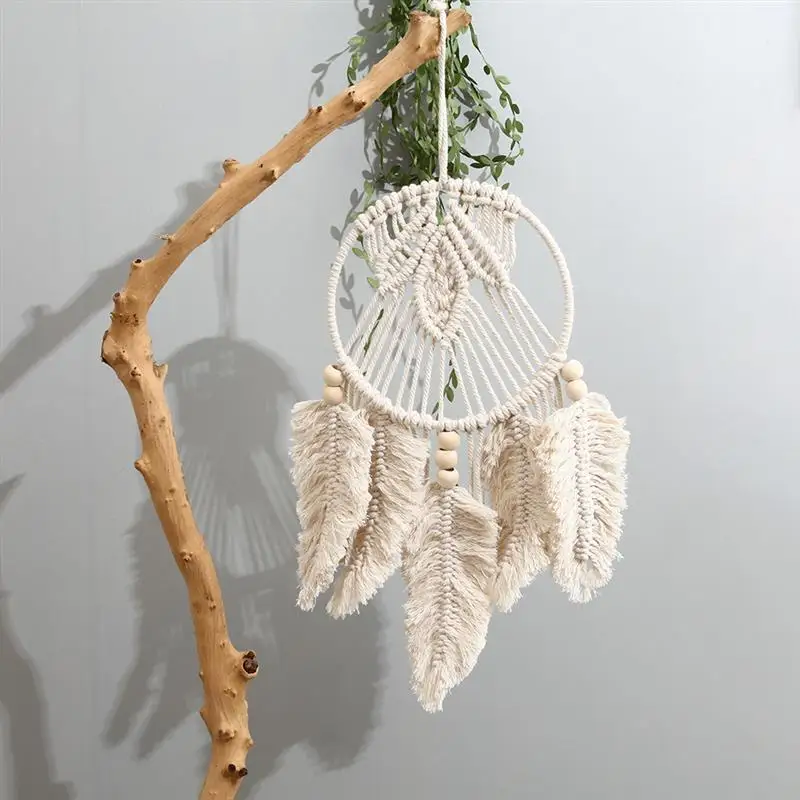 1Pcs Wooden Bamboo Floral Circle Hoop Macrame Hoop Wood Rings for Wedding Party Home DIY Flower Wreath Dream Catcher Frame Decor