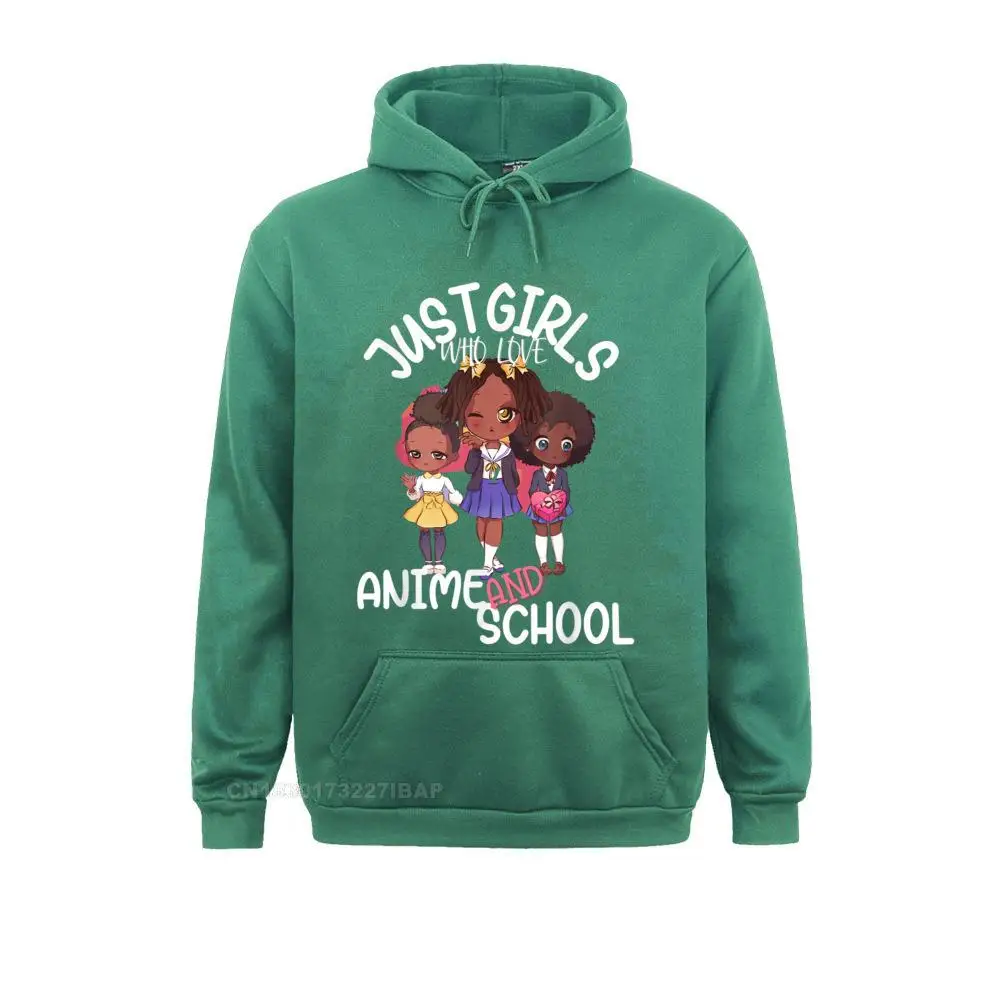 Just Girls Who Love Anime And School Kawaii Back To School Hooded Pullover Family Men Sweatshirts Moto Biker Hoodies Hoods