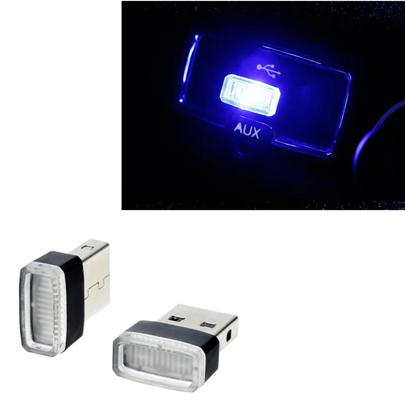 Car-Styling USB LED Atmosphere Lights Decorative Lamp For Alfa Romeo 147 156 159 Alfetta Berlina Brera Mito Giulia Milano