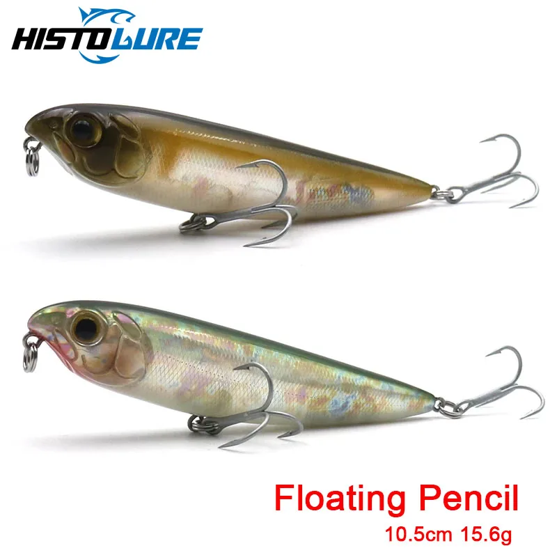 

10.5cm 15.6g Pencil Fishing Lure Top water Hard Lures Baits Wobbler Artificial Hard Bait Fishing Tackle Pesca
