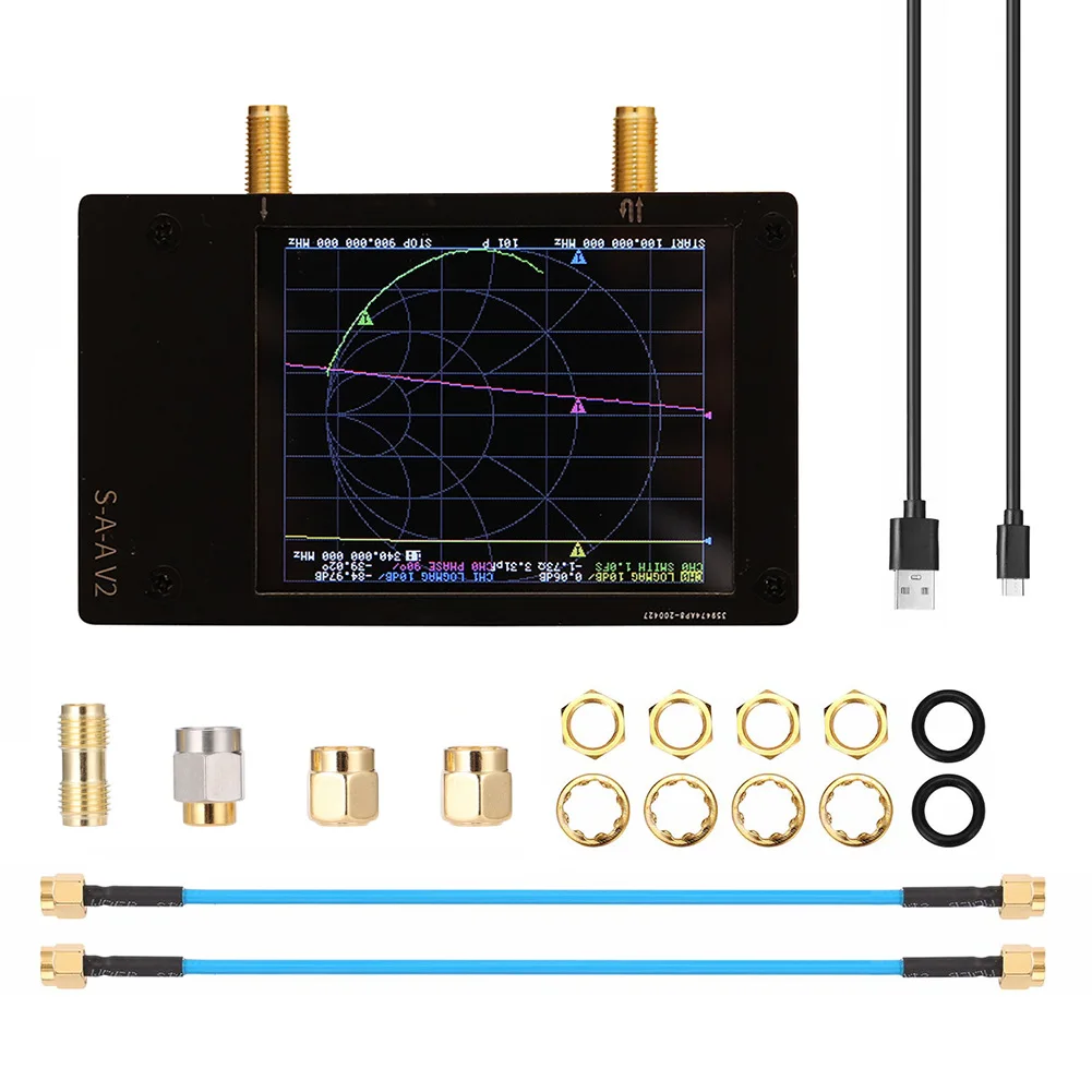 

Original 3G S-A-A-2 NanoVNA V2 Vector Network Analyzer Digital Nano VNA Tester MF HF VHF UHF USB Logic Antenna Analyzer Meter