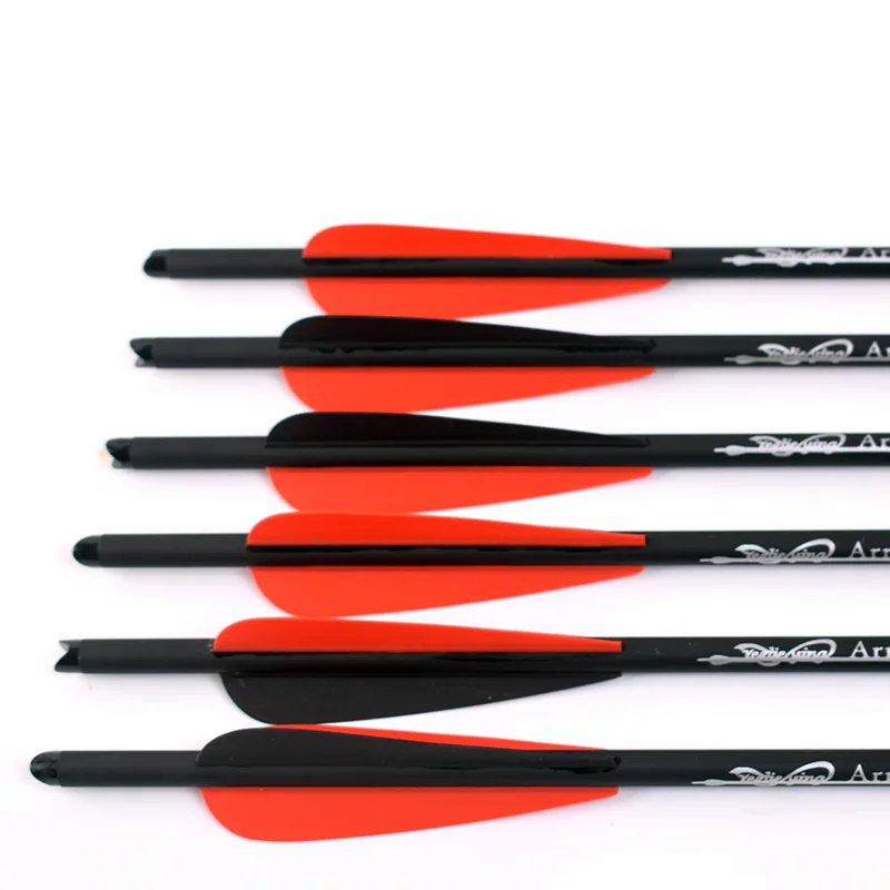 Imagem -06 - Tiro com Arco Carbono Crossbow Bolts Arrows Seta Feather Arrowhead Aço Removível Dica para Caça 16 17 18 20 22 12 Pcs