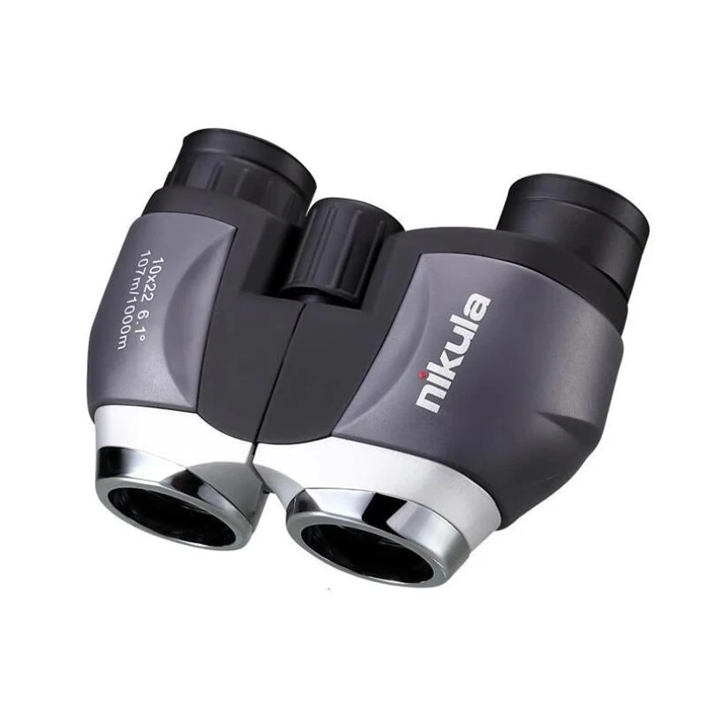 Nikula 10X22 HD Wide Vision 100% Optical Binoculars Compact High Optical Lens Outdoor Tourism Camping Hunting Telescope Powerful