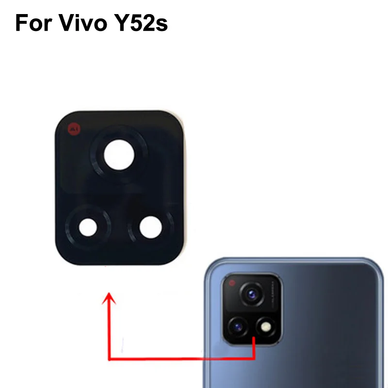 

High quality For Vivo Y52s Back Rear Camera Glass Lens test good For Vivo Y 52s Replacement Parts VivoY52s