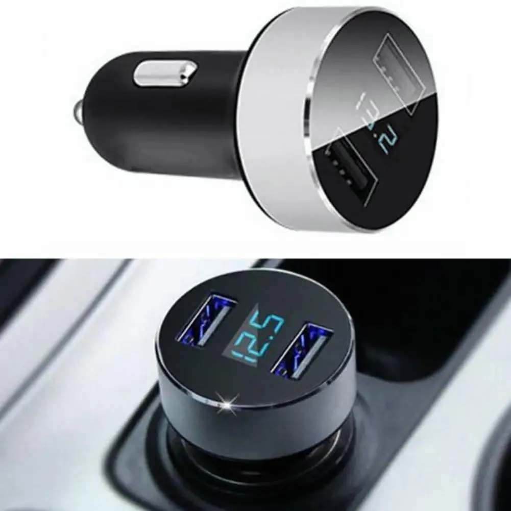 5V/3 1A Dual USB Port Cigarette Lighter Adapter Car Charger for iPhone