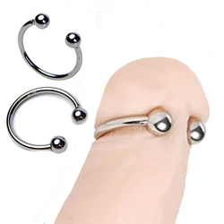 Stainless Steel Foreskin Correction Glans Ring Cock Rings Penis Erection Pleasure Enhancement Penis Ring Adult Sex Toys for Men