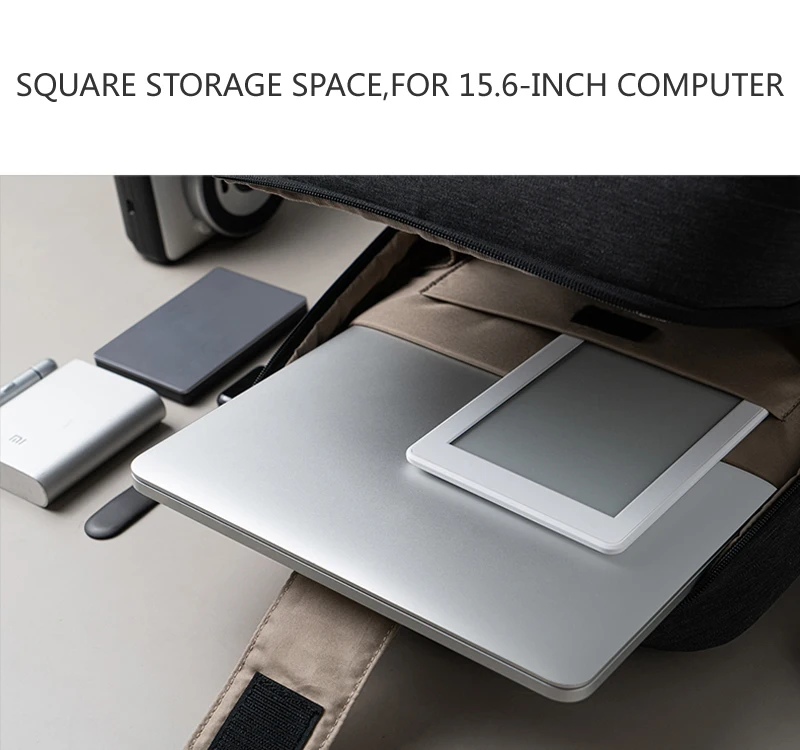 Xiaomi Rucksack Mi Minimalistischer Urbaner Lifestyle Polyester-Rucksack für Schule, Geschäft, Reisen Herrentasche mit Großer Kapazität – Detail 6