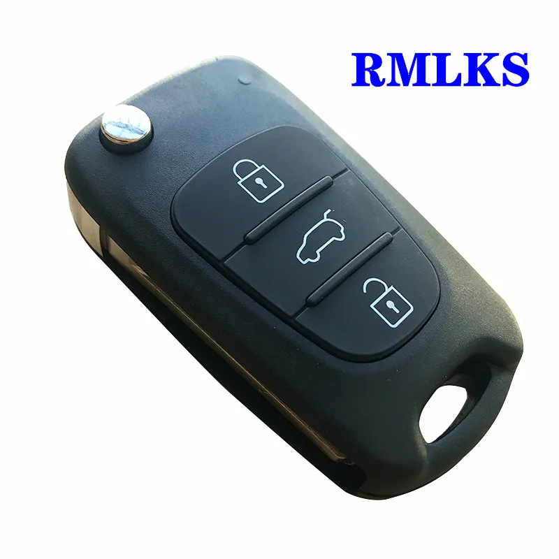 New Remote Key Shell For Hyundai I20 I30 IX35 I35 Accent For Kia Picanto Sportage K5 3 Buttons Flip Folding Remote Key Case