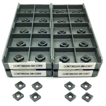 CCMT 060204   SM IC907 CCMT 060204   SM IC908 Narzędzie do toczenia wewnętrznego Płytki węglikowe Narzędzie skrawające CNC Wysokiej jakości narzędzia tokarskie do metalu