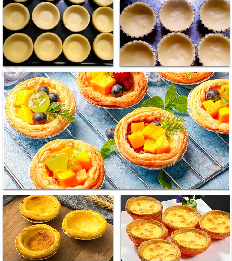 8-Hole Cheese Tart Shell Baking Machine Non Stick Egg Tart Forming Machine Pie Cupcake Maker Iron Baker, 110V/220V