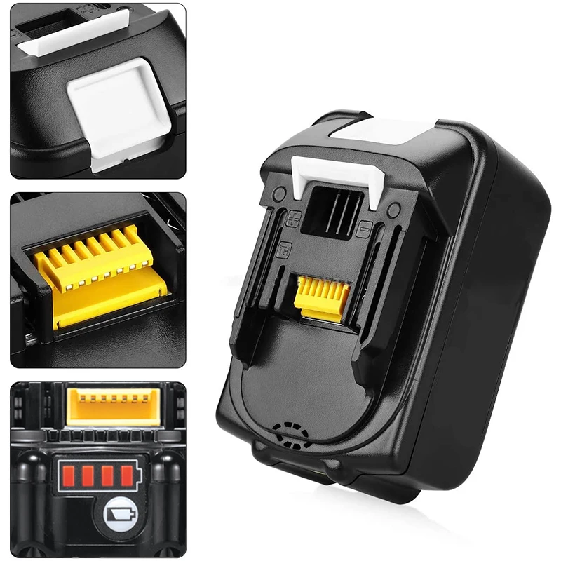 BL1830B 3000MAh Li-Ion 18V เปลี่ยน Makita BL1820B BL1815 BL1850 BL1840 BL1860B LXT แบตเตอรี่ที่ใช้ร่วมกัน