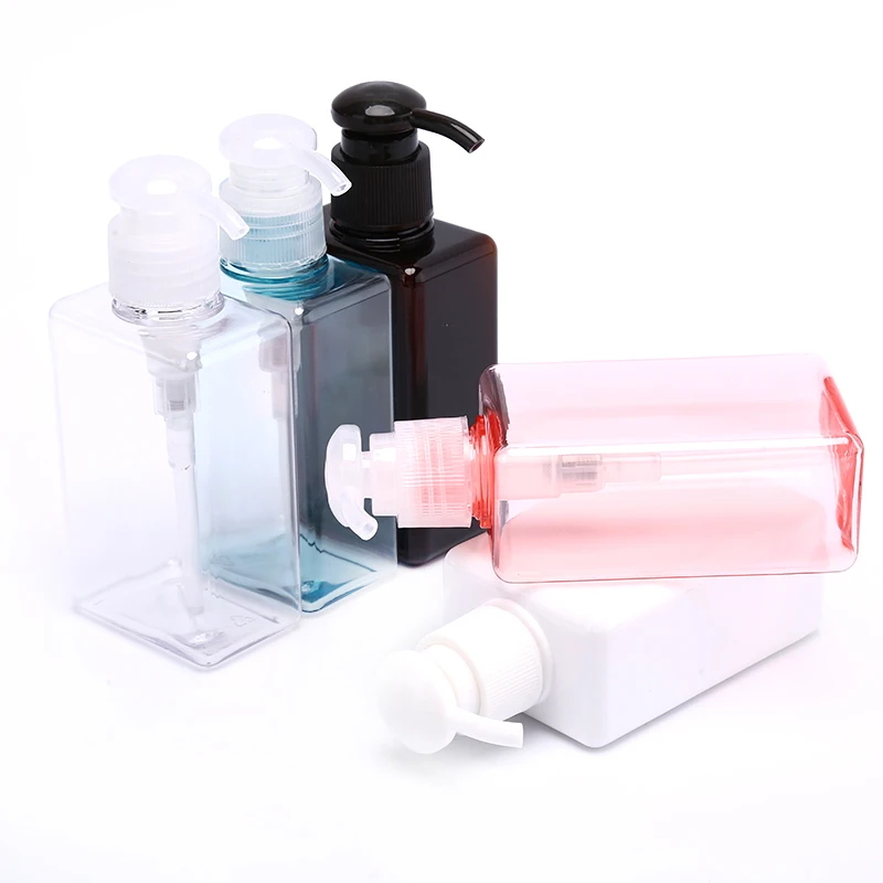 150ml Portable Plastic Empty Bottle Hand Pressure Shampoo Liquid Sub Bottling Refillable Split Bottles