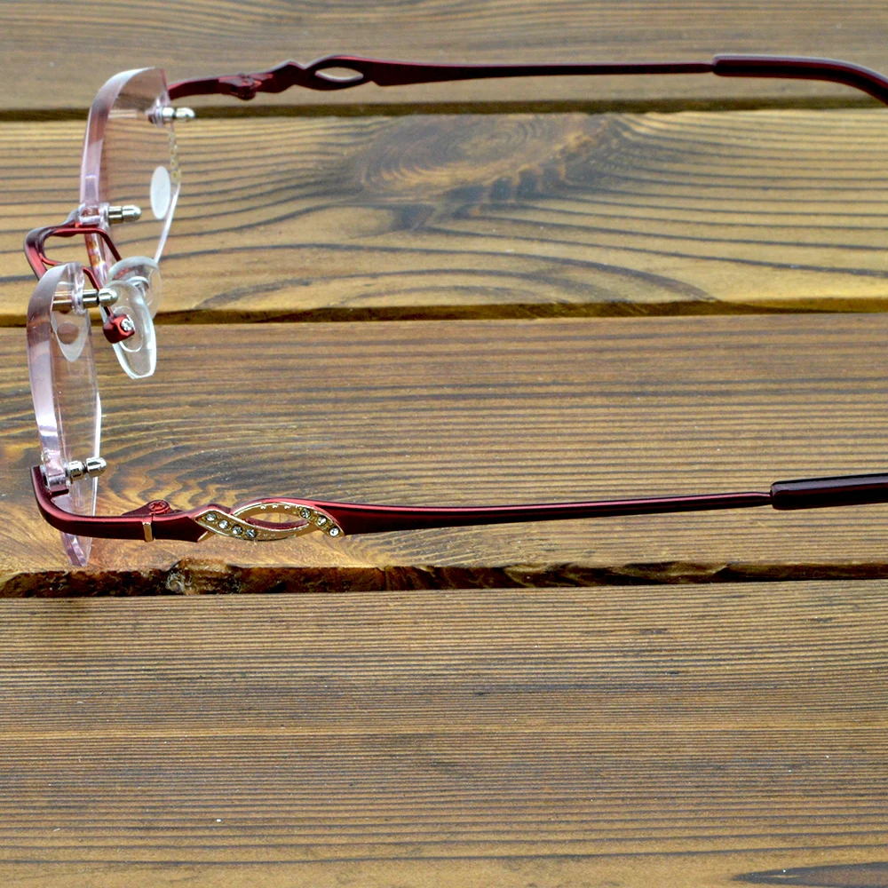 NEW DESIGNER ROYAL LUXURY RIMLESS WOMEN READING GLASSES GRADIENT +1 +1.5 +2 +2.5 +3 +3.5 +4