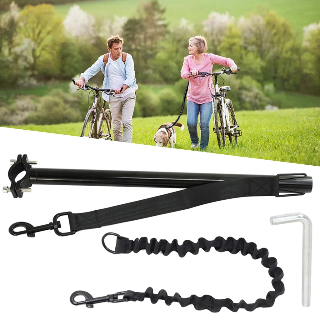 Dog Leash Hands Free Bike Attachment Leashes for Bicycle Riding Dogs Trainer Exerciser Walker and Overweight Pets Lose Weight