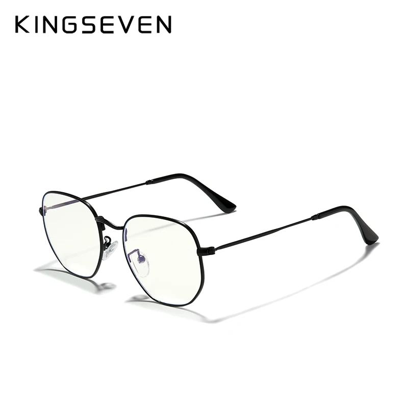 KINGSEVEN Titanium Anti Blue Light Glasses Men New Eyewear Eyeglasses Spectacles Antiblue Gaming Computer Glasses For Women