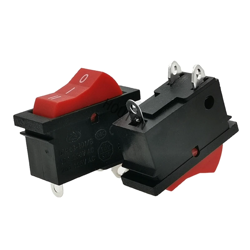 J6PE Switch Hair Dryer Switch Rocker Switch 3 Position ON OFF Boat Switch Red/Black 3 Speed Three-legged Full Copper