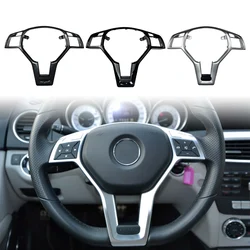 Car Steering Wheel Cover ABS Decorative Trim For Mercedes Benz CLA/ SLK/ E/ C/GLA-CLASS C117 C207 C172 C218 W204 W212 X156