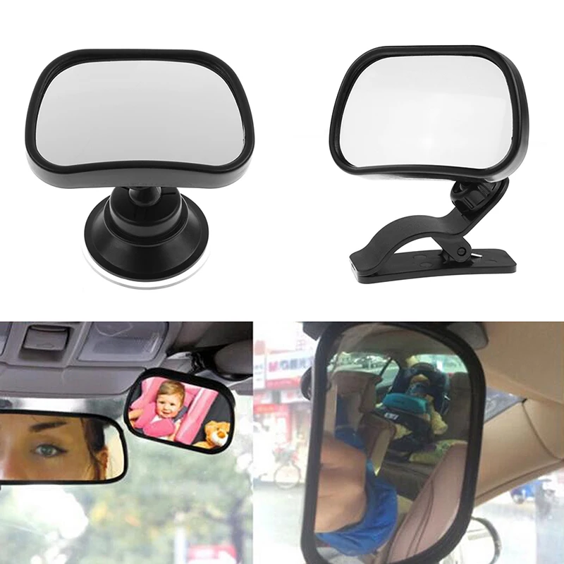 1 set 2in1 Mini Car Safety Back Seat Rearview Adjustable Mirror Rear Ward Child Infant Safety Baby Kids Monitor Car Accessories