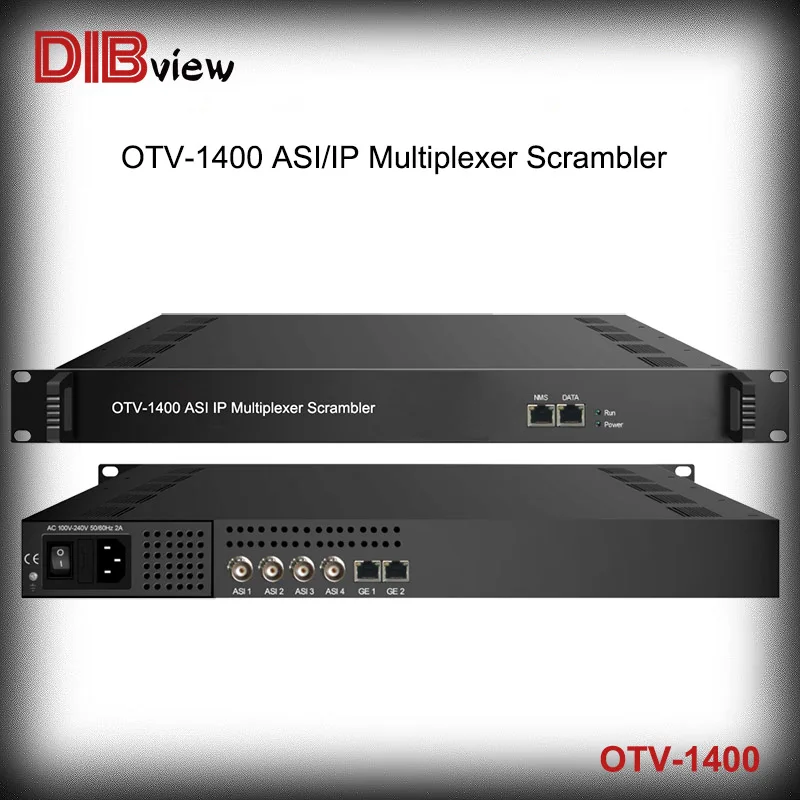 OTV-1400 DVB Digital Broadcast Cable TV ASI IP Multiplexer Scrambler