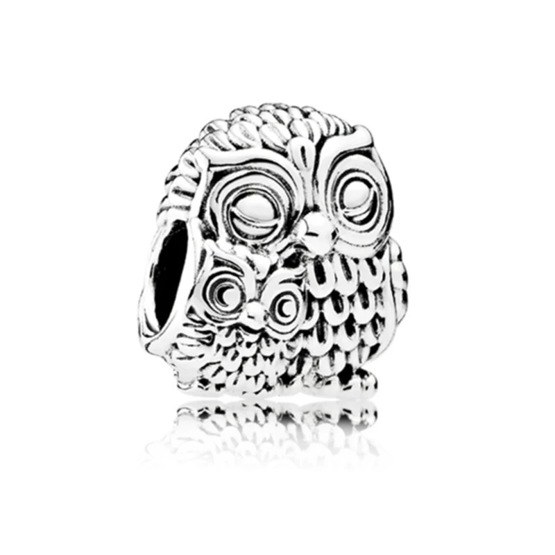 New Fashion Charm Original Owl Butterfly Turtle Earth Beads Fit Original Pandora Ladies Bracelet Jewelry Accessories Gift