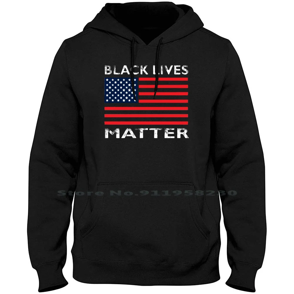 Black Lives Matter Vintage Flag Hoodie Sweater Cotton Black Lives Matter Civil Rights Justice Protest Popular Breathe Rights