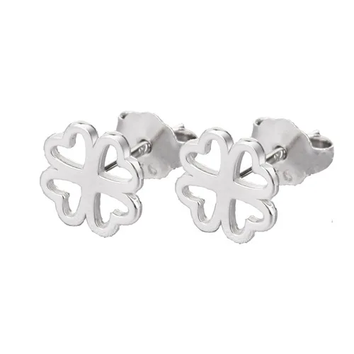 REETI 925 sterling silver clover Stud Earrings for Women Elegant Wedding Jewelry pendientes mujer moda Brincos