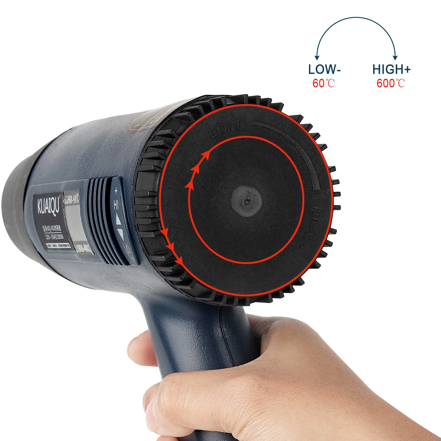 Pistola termica pistola ad aria calda Tablet pistola termica con Display LCD 1800W pistola termica Wireless controllo del vento funzione di memoria kit pistola ad aria calda