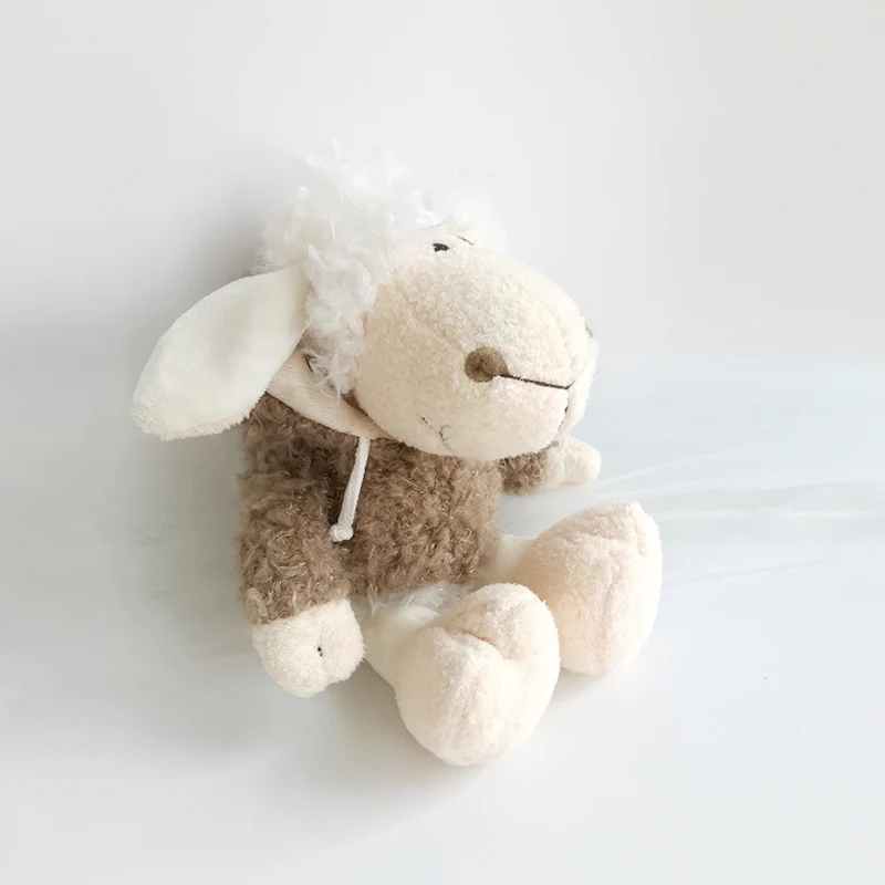 25 cm Sheep in Wolf\'s skin Plush Toy,Cute Lamb with Hat Baby Kids Doll Gift