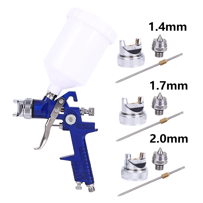 

Spray Gun H827 Airbrush HVLP 1.4mm 1.7mm 2.0mm Paint Spray Gun Airbrush For Car Pneumatic Tool Kit High Atomization Painting Gun