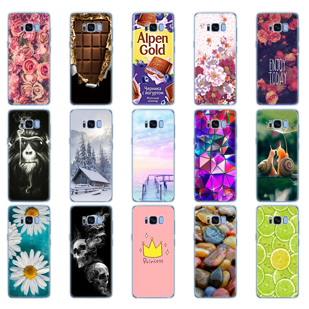 Silicon phone Case For Samsung Galaxy S8 Cases Cover For Samsung S8 plus Phone shell new design full 360 protective