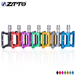 ZTTO Road Bike Ultralight Flat Pedal Aluminum Alloy Bicycle Bearings Anti-Slip Folding Pedals Cycling JT06