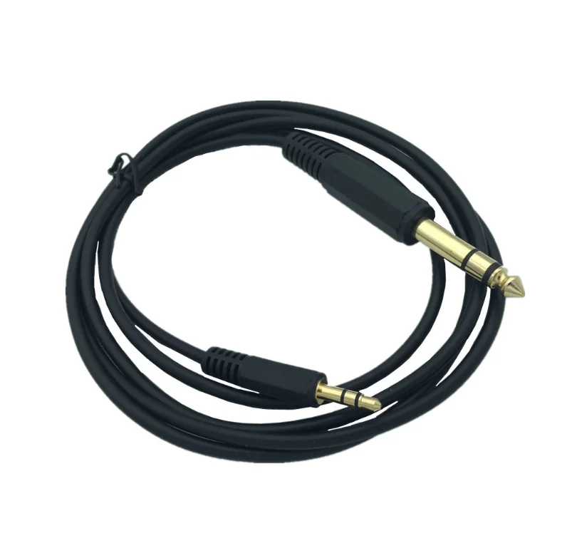 Male to Male 3.5 mm to 6.35 mm Adapter Aux Cable for Mixer Amplifier Gold Plated 3.5 Jack to 6.5mm Jack Aux Cabo 6ft 1.8m 5ft