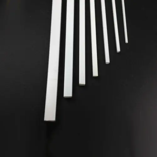 Imagen 2 del producto Tubo Cuadrado hueco de plástico ABS, accesorio de construcción, 5 piezas, 3-10mm, 25cm de longitud