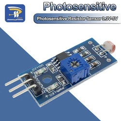 Photosensitive Brightness Resistance Sensor Module Light Intensity Detect Photosensitive Resistor Module For Arduino Diy Kit