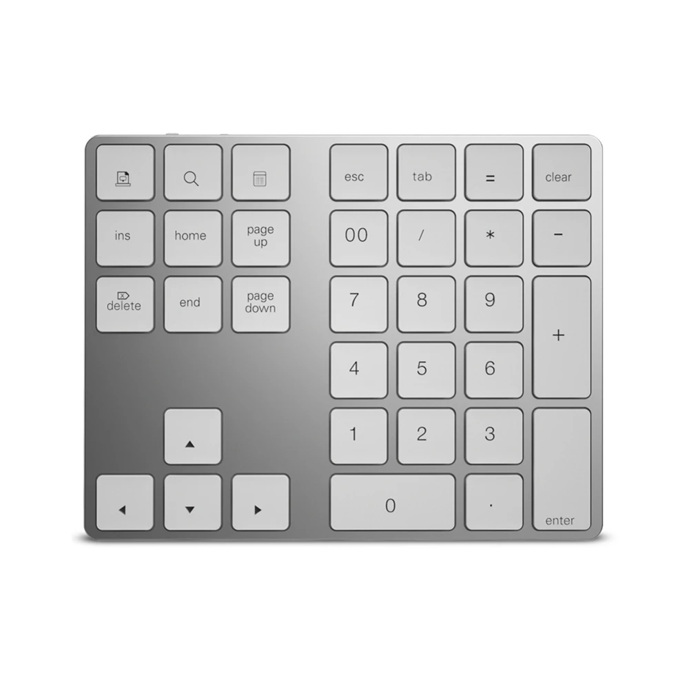 BT Wireless Mini Numeric Keypad 34 Keys Numpad Digital Keyboard Accounting For Ipad PC Tablet Laptop Number Pad Rechargeable