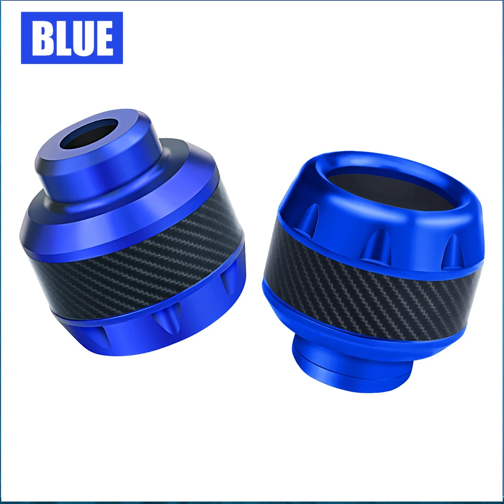 Universal Motorcycle Frame Slider Aluminum Alloy Front Fork Cup Falling Crush Protector Carbon Fiber For Motorbike Scooter