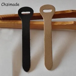 Chzimade 5Pcs/lot Detachable Leather Zipper Pull Replacement Sewing Fastener Slider For Backpack Clothes Diy Sewing Accessories