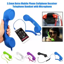 50% Hot Sales 3.5mm Retro Mobile Phone Cellphone Receiver Telephone Handset with Microphone