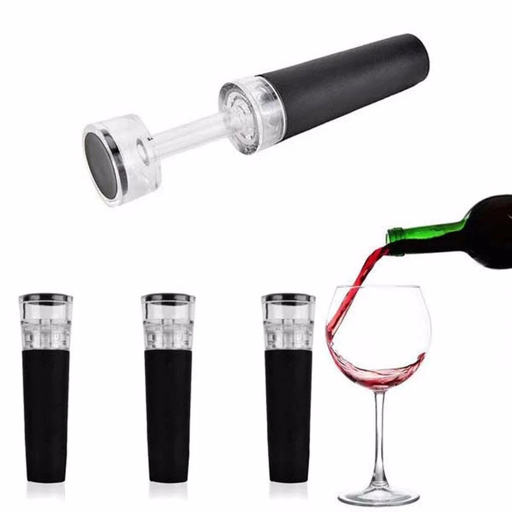 Champagne Bottle Vacuum Sealed Stopper, Air Pump Plug, Steel Bottle Stopper, Sealing Wine Preservation Stopper