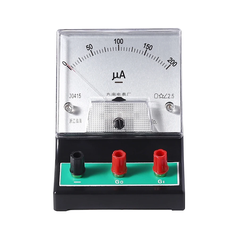 

Pointer type DC microammeter range 0-200uA Teaching demonstration Physical electricity experiment Teaching instrument